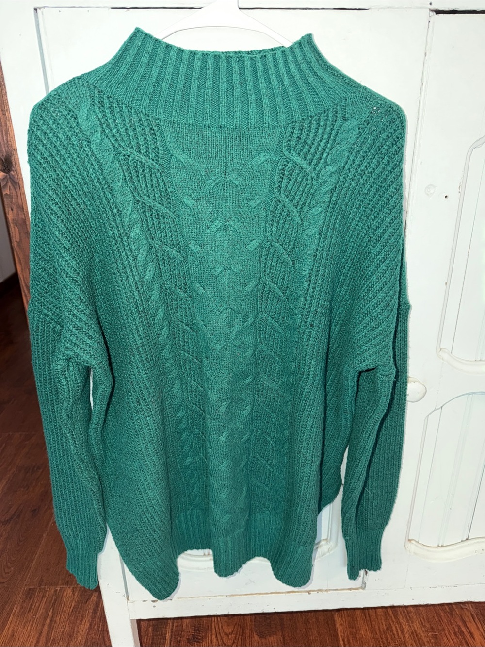 Maurices Teal Cable Knit Sweater Pullover